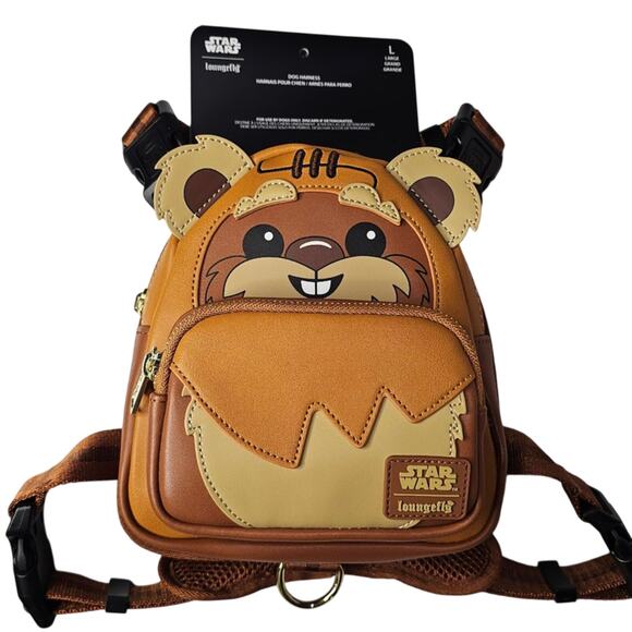 Loungefly Star Wars Ewok Cosplay Mini Backpack Dog Harness Large  NWT - Picture 1 of 10